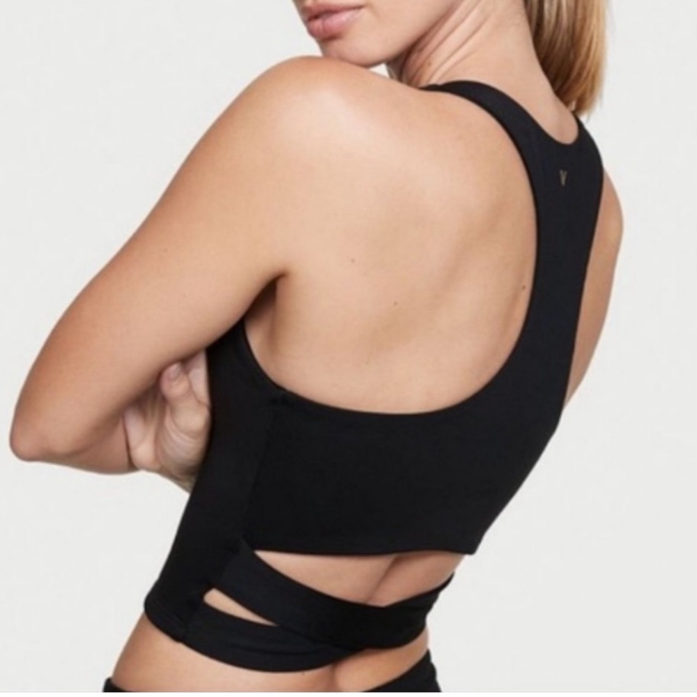 Victoria secret essential racerback cross cross tank size l